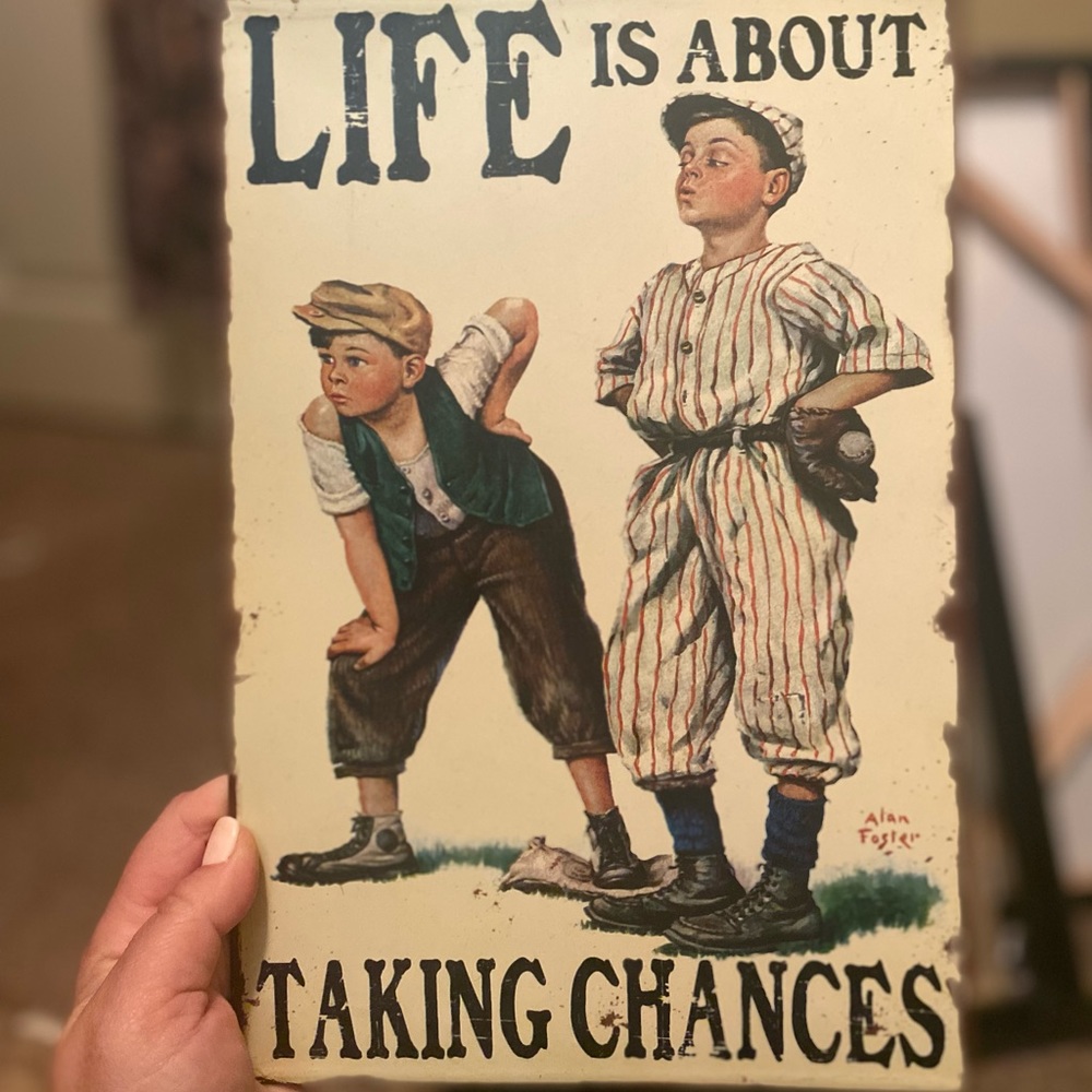 Metal Life is about taking chances sign
